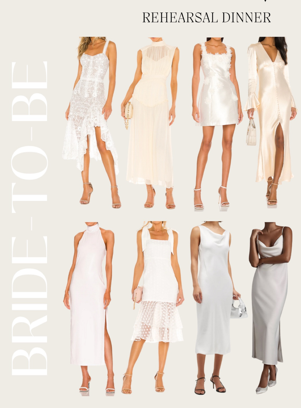 Bride to be outfits for your rehearsal dinner. 🤍 white dresses, vacation, bridal, bachelorette, bridal shower, bridal party

#LTKtravel #LTKwedding #LTKSeasonal
