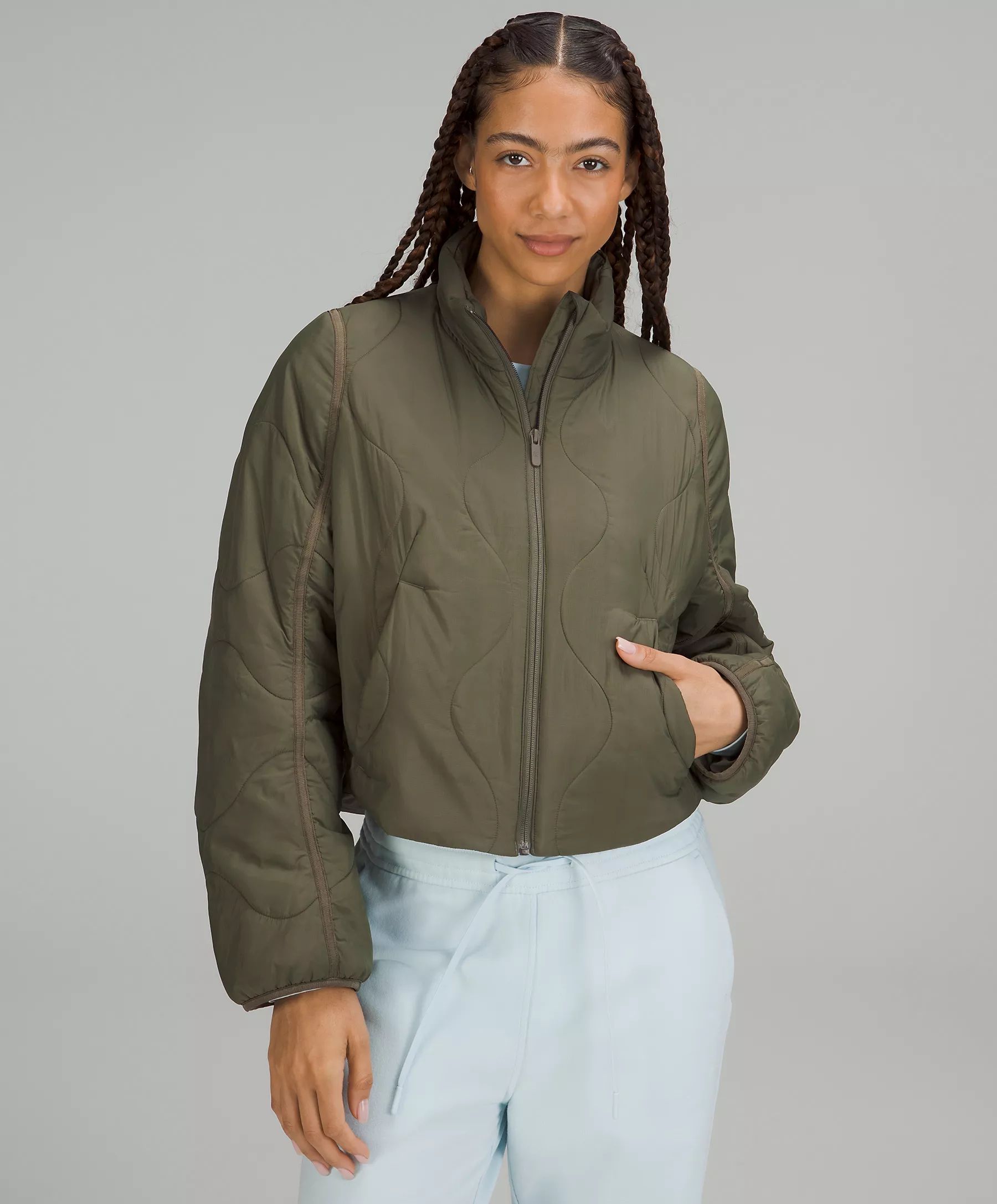 Quilted Light Insulation Cropped Jacket | lululemon (CA)