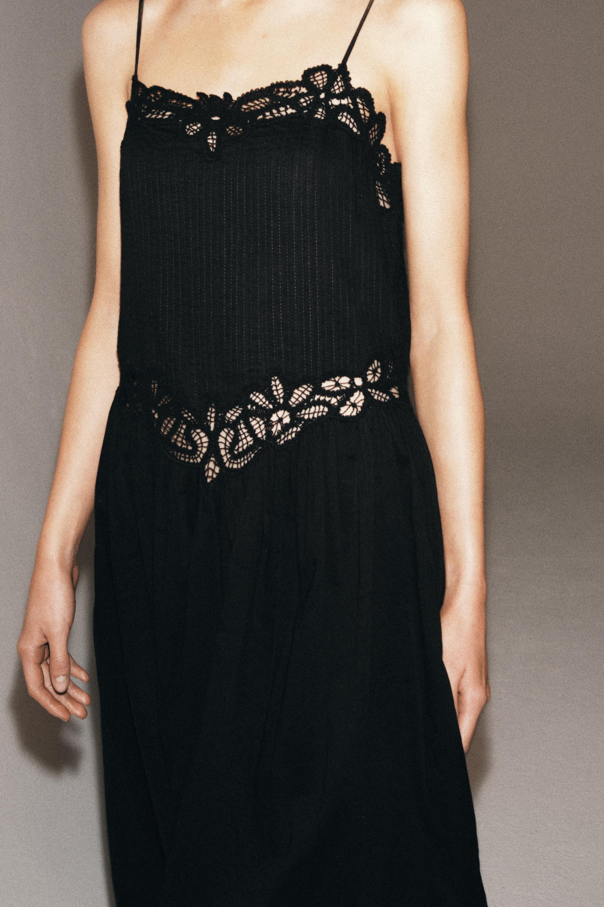 ZW COLLECTION LACE MIDI DRESS | Zara US