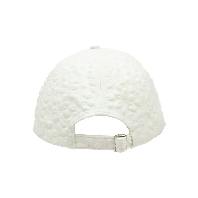 TIme and Tru Women's Floral Quilted Baseball Style Hat, White | Walmart (US)