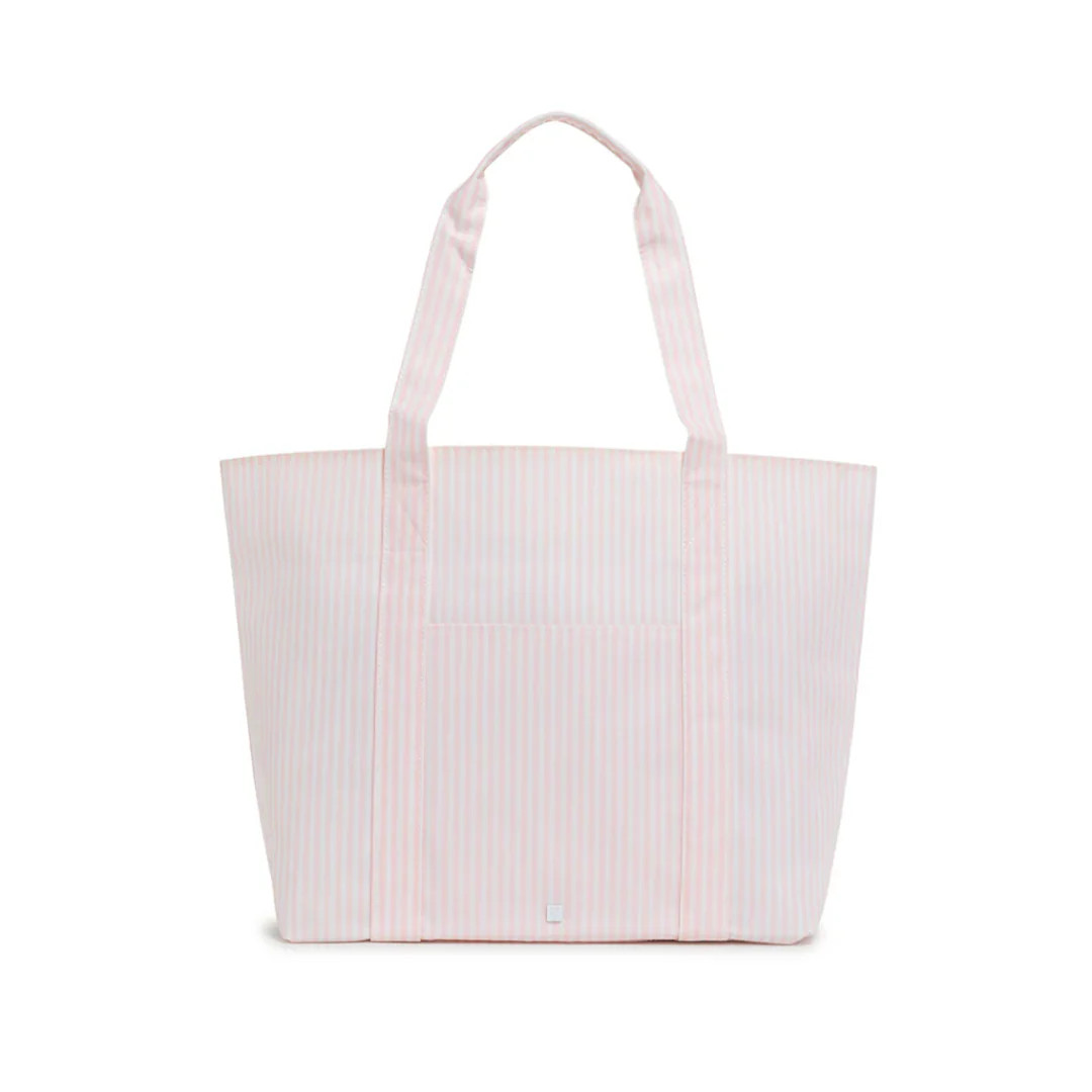 Jumbo Tote in Pink Pimlico Stripe | Loozieloo