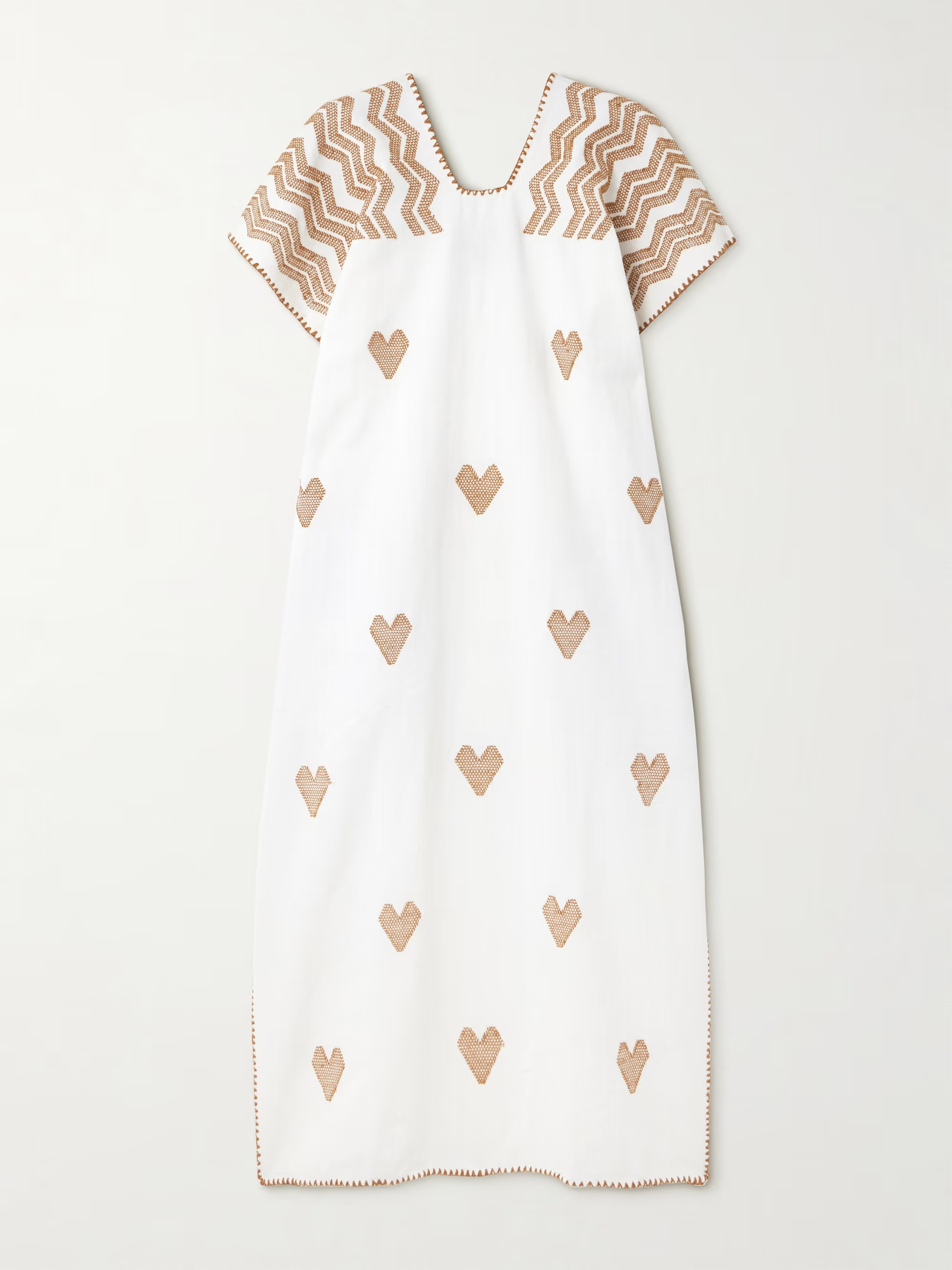 + NET SUSTAIN embroidered cotton kaftan | NET-A-PORTER (US)