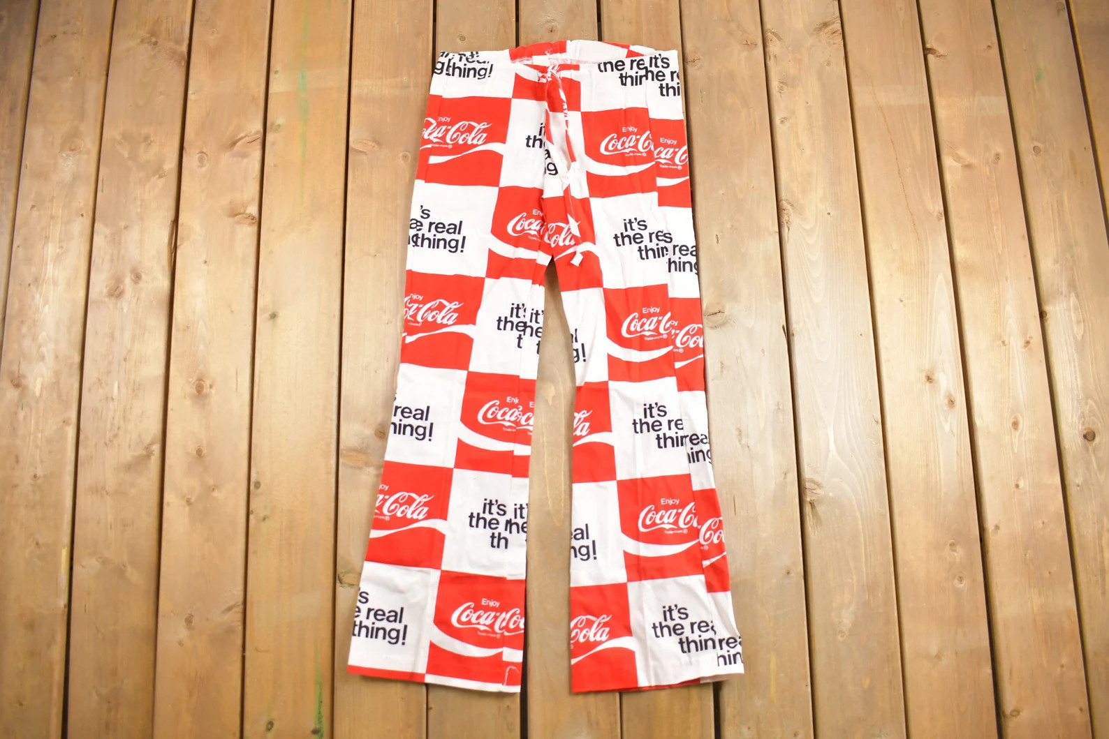 Deadstock Vintage 1970s Coca Cola Flared Trousers Size 36 x 29.5 / Pants / True Vintage Coke / Vi... | Etsy (Global)