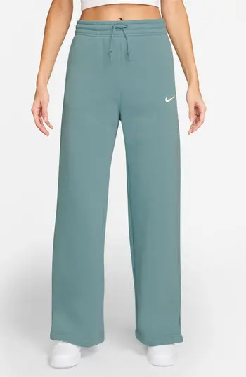 Nike Sportswear Phoenix High Waist Wide Leg Sweatpants in Cannon/Sail at Nordstrom Rack, Size X-Small | Nordstrom Rack