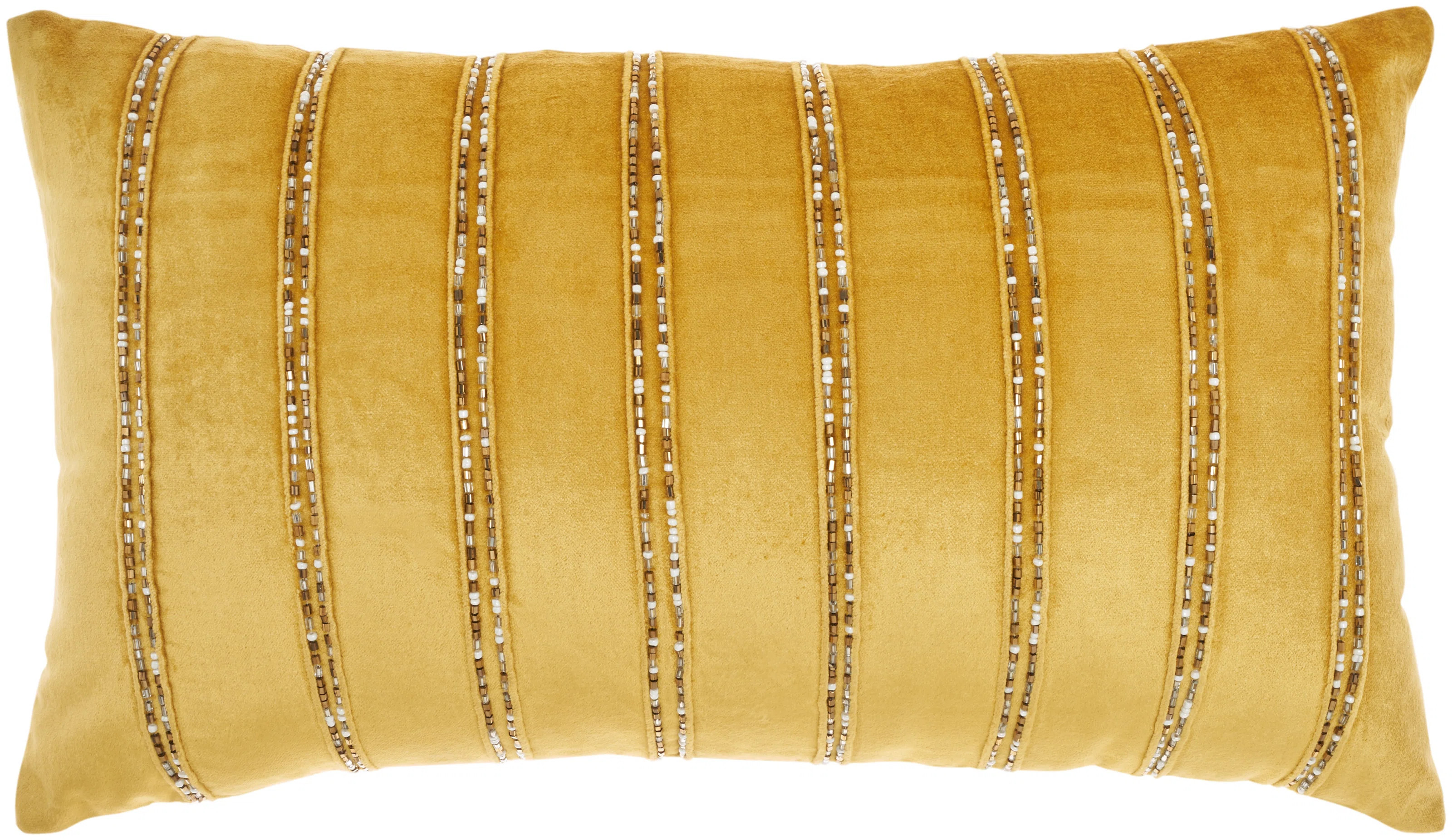 Varennes Sequined Cotton Blend;Viscose Throw Pillow | Wayfair North America