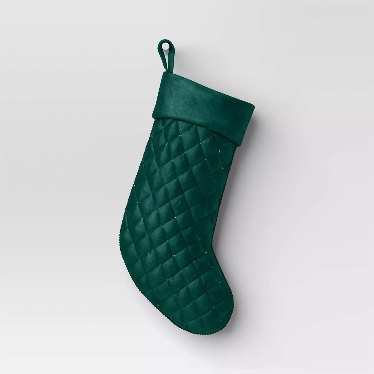 20" Quilted Velvet with Sequined Embroidery Christmas Stocking - Wondershop™ | Target