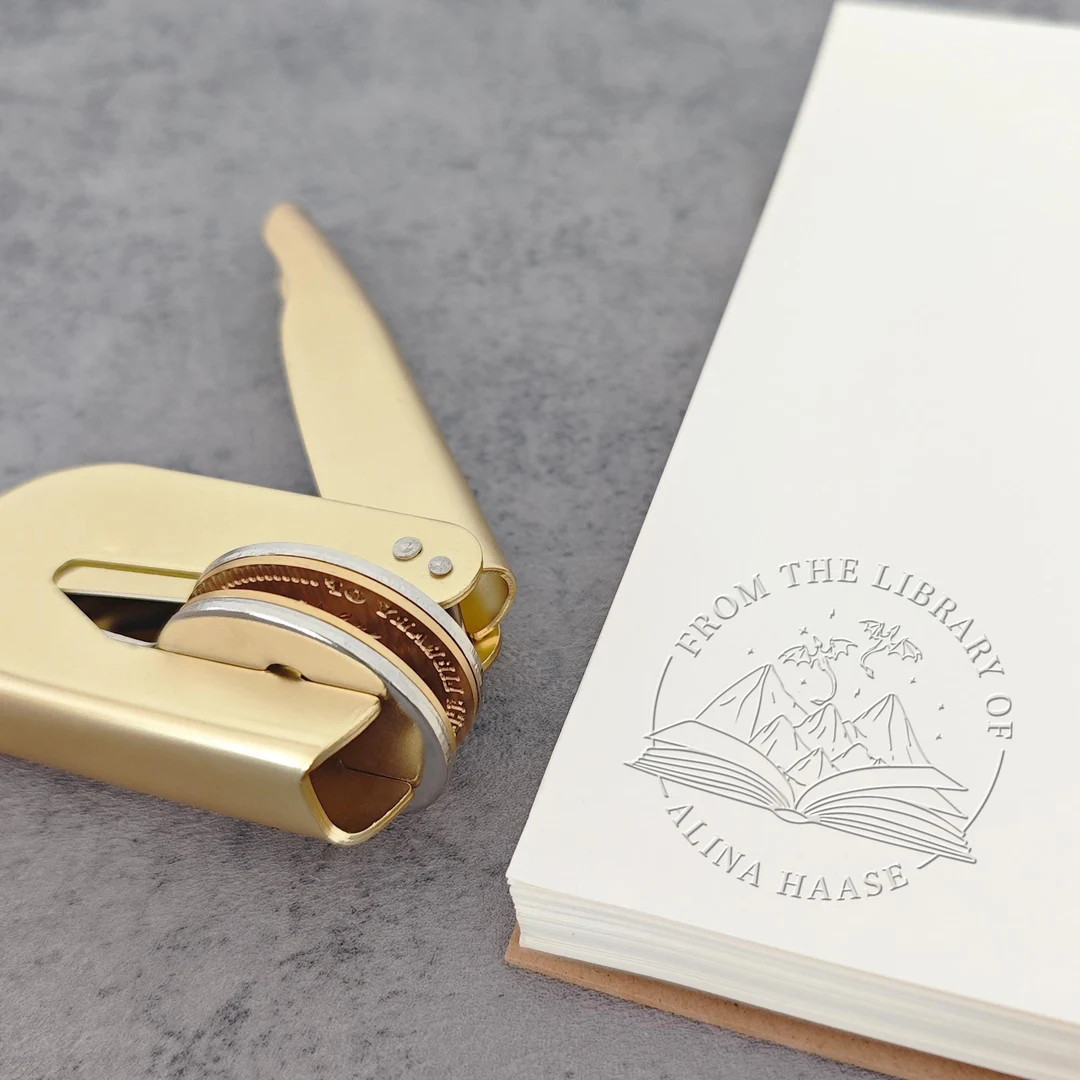 Personalized Book Embosser Stamp, Custom Library Embosser, From the Library of, Ex Libris Embosse... | Etsy (US)
