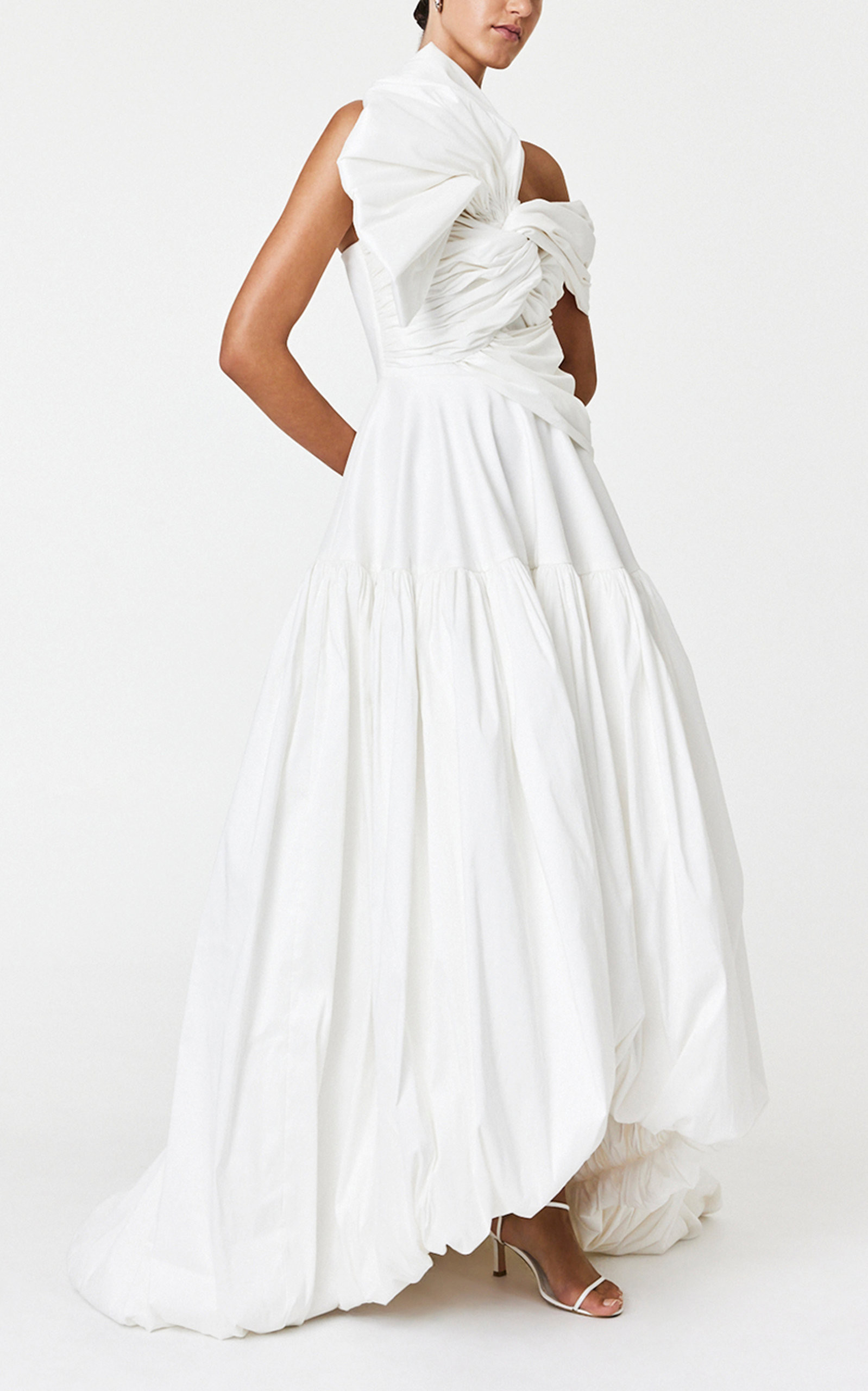 Riccardo Draped Asymmetric Gown | Moda Operandi (Global)