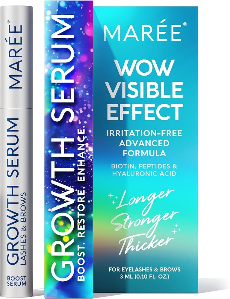 MAREE Lash Serum for Eyelash Growth - Advanced Eyelash Serum to Grow Lashes & Brows - Hyaluronic ... | Amazon (US)