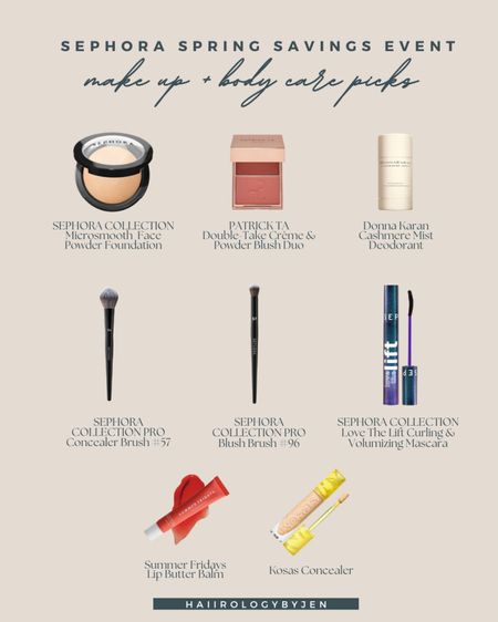 My top makeup + body care picks for the Sephora spring sale! 

Beauty, makeup, sephora sale, sephora savings event 

#LTKbeauty #LTKsalealert #LTKxSephora