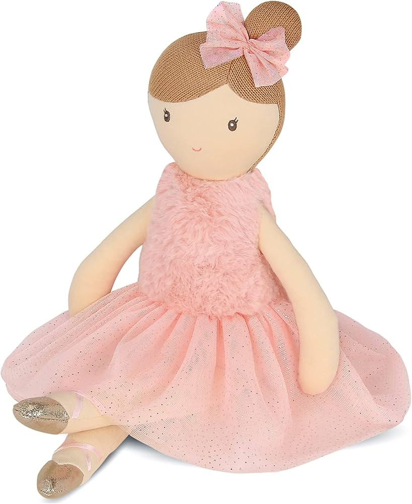 Bearington Lil' Ballerina Brunette Ballerina 16.5 Inch Ballerina Doll - Plush Baby Doll - Ballerina  | Amazon (US)