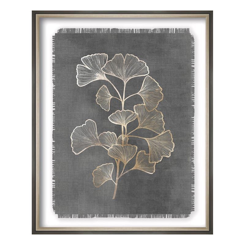 Glass Framed Botanical Print Wall Art, 19x25 | At Home