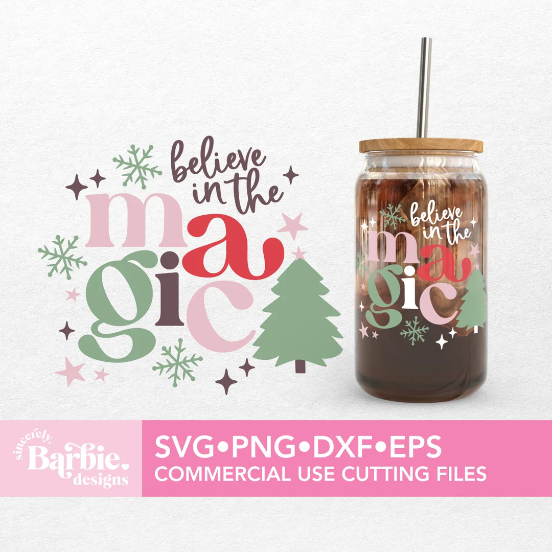 Believe in the Magic Svg Christmas Vibes Svg Merry Christmas - Etsy | Etsy (US)