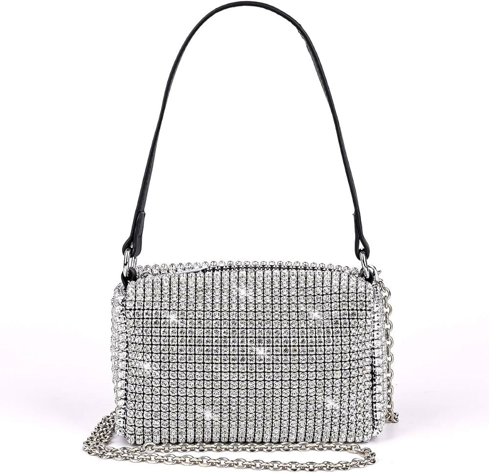 Bling Bling Crystals Evening Clutch Bag for Women Girls Sparkling Crossbody Bag Wedding Prom Part... | Amazon (US)