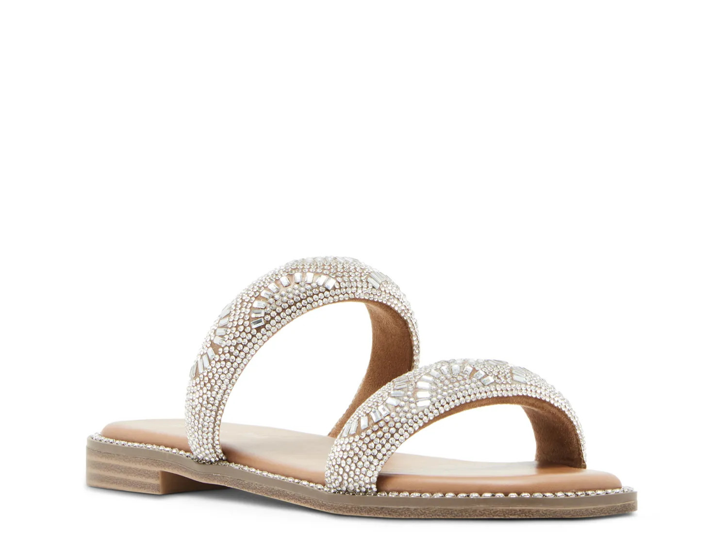 Madden Girl Partly Sandal | Women's | Silver Metallic | Size 8.5 | Sandals | DSW