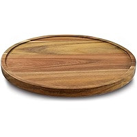 12" Black Bamboo Lazy Susan Organizer Kitchen Turntable for Cabinet Pantry Table Organization | Amazon (US)