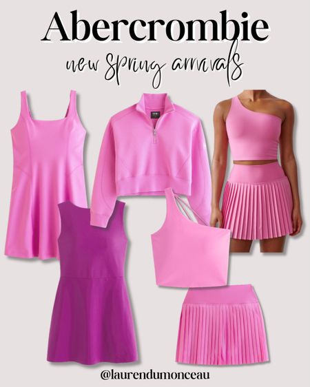 Abercrombie New Spring Arrivals 

Pink dress, spring dress, activewear, athleisure, work out set, pleated skirt, pink finds, girly finds, pink sweatshirt, pink sweatsuit, Abercrombie, Abercrombie active, spring outfits, spring casual outfit, tennis skirt, tennis dress 



#LTKfindsunder100 #LTKsalealert #LTKstyletip