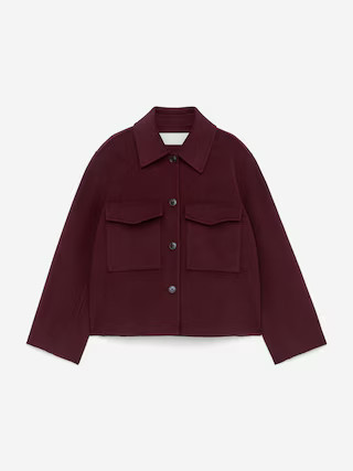 Double-Face Wool Overshirt | Arket UK
