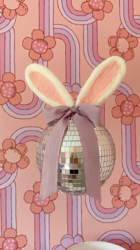 DIY Disco Ball Bunny🐰🪩 Cuteness overload! Disco balls bring so much joy. When that light hits it’s magic! All you need is a disco ball, bunny ears, ribbon, pom pom, hook and fishing line. As always drop any questions in the comments.👇🏻

Save & Share with your Easter Loving Friends!
.
.
.
.
.
.
.
#discoball #discoballs #discoballdecor #diyhomedecor #diycraft #easydiy #diybunny #discoballbunny #easterinspo #easterdecor #easterdiy #eastercrafts #easterideas #easter2024 

#LTKSeasonal #LTKhome #LTKkids