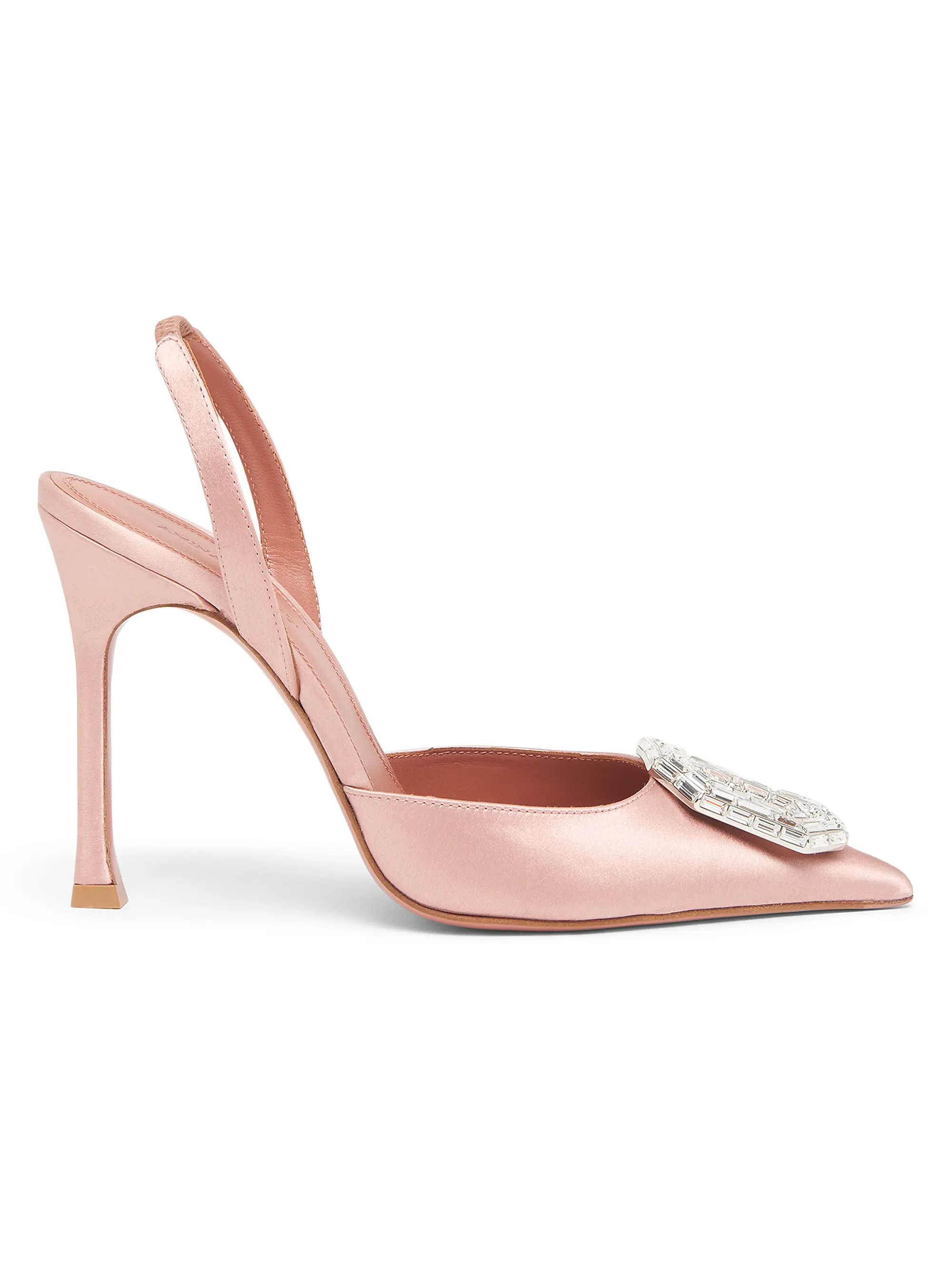 Camelia 105MM Silk Satin Slingback Pumps | Saks Fifth Avenue