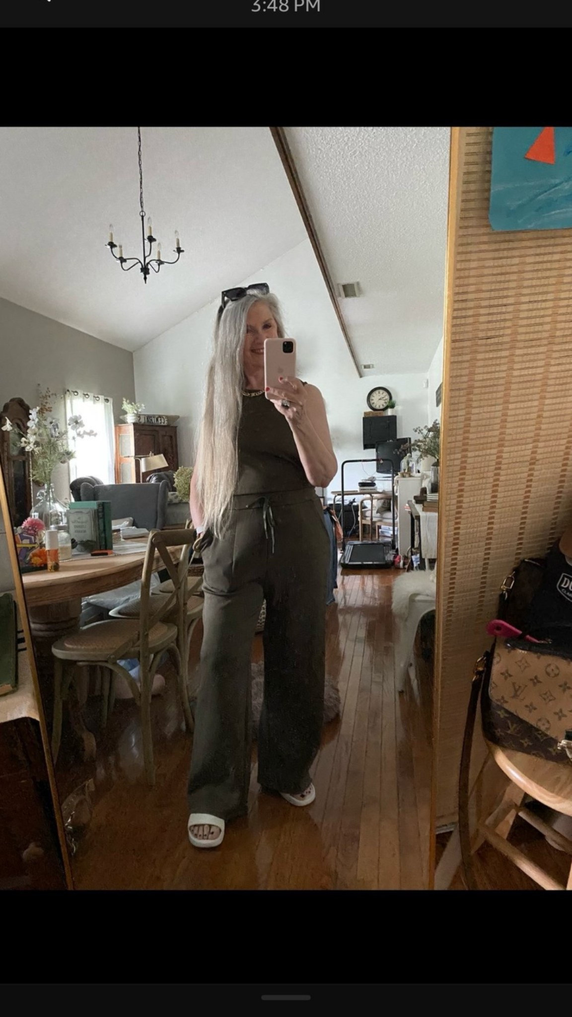 This jumpsuit is so comfy, pockets, great quality material. Nice length (not too long). Dress it up or down with a cute cardigan or blazer!! 

#LTKWorkwear #LTKootd #LTKOver40