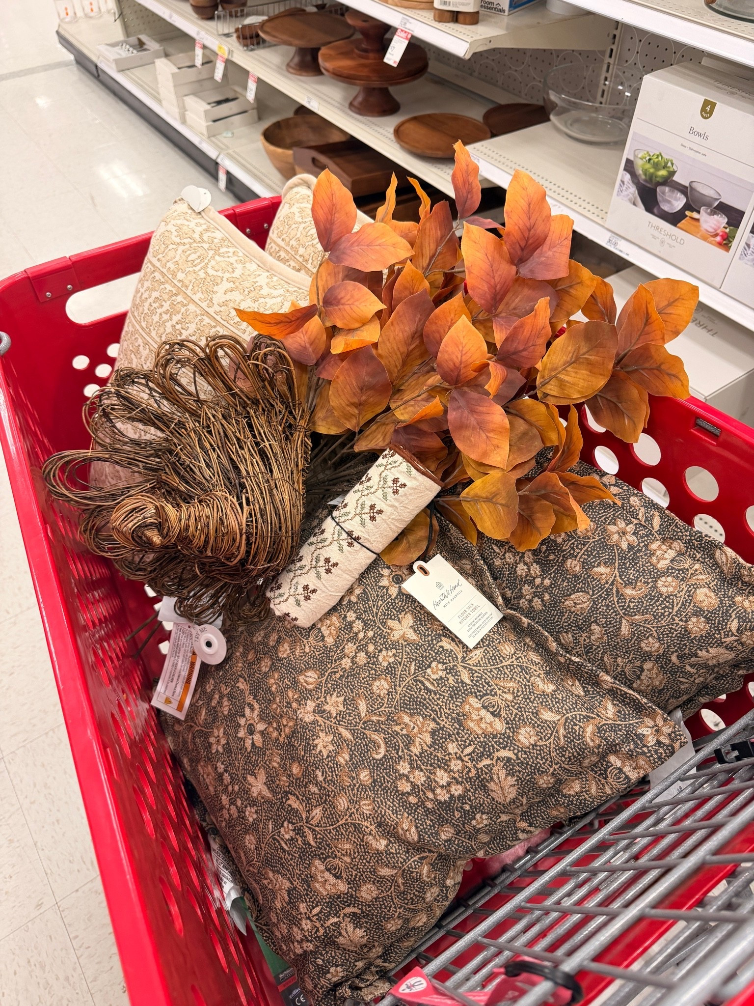 Fall cart looking a little too good 🍂🤎 So many cozy finds for the season! I’m loving the rich autumn stems, woven textures, warm floral prints, and all the little details that make a home feel extra cozy for fall. These pieces are perfect for styling an entryway, living room, console table, or cozy fall corner. Linking these fall home decor finds in my LTK! 🍁

#LTKSeasonal #LTKHome