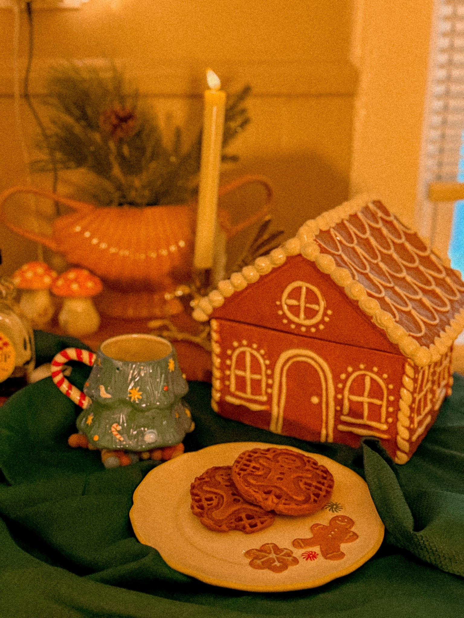 Intimate Christmas breakfast set up 

#gingerbreadwaffles
#gingerbreadplate #gingerbreadhouse #potterybarn #anthropologie 

#LTKHoliday #LTKdayinmylife #LTKmomlife