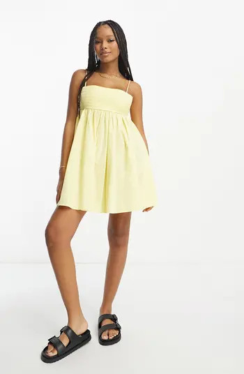 Cotton Babydoll Mini Sundress | Nordstrom