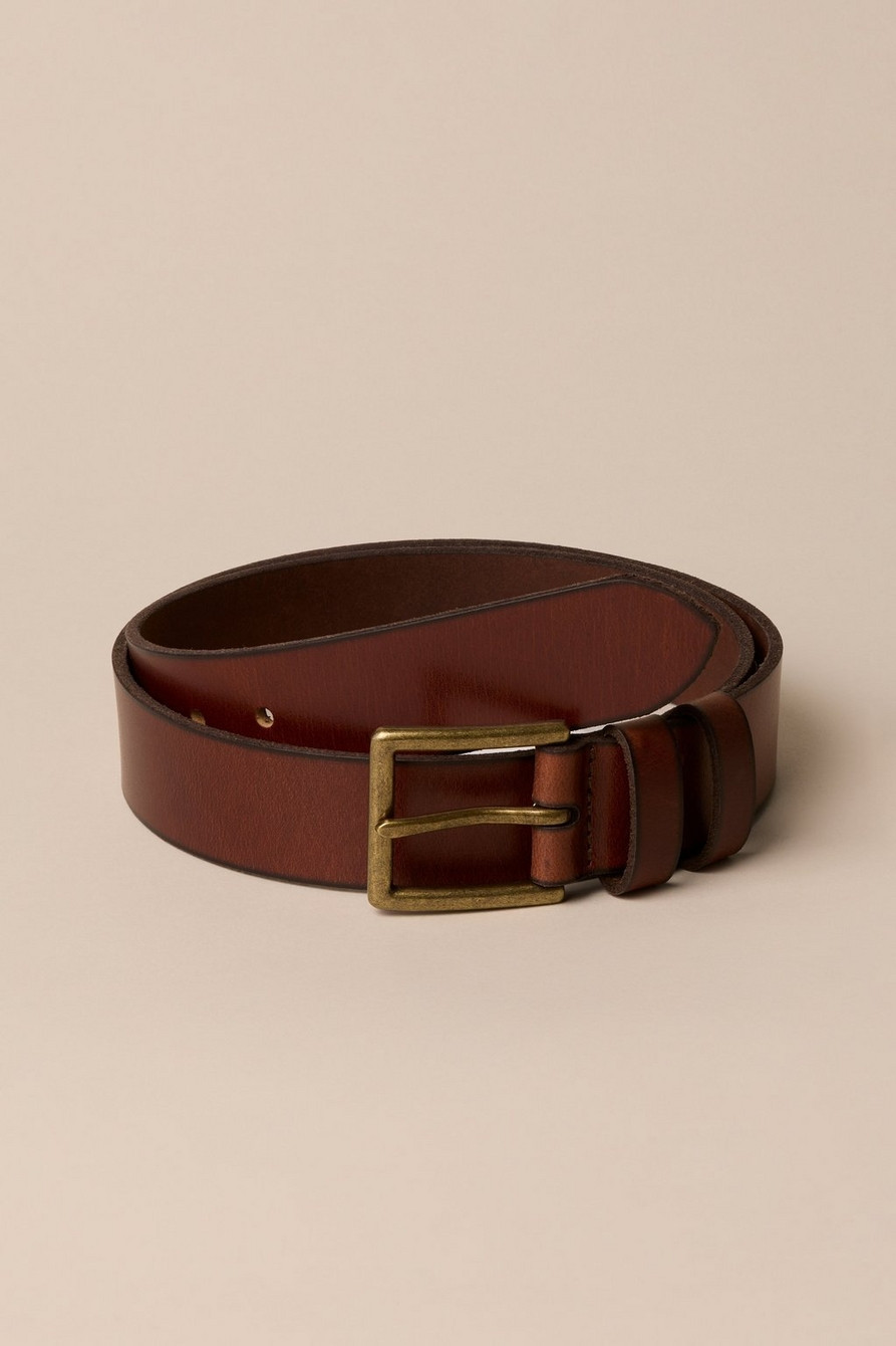 DOUBLE KEEPER HARNESS LEATHER BELT | Lucky Brand