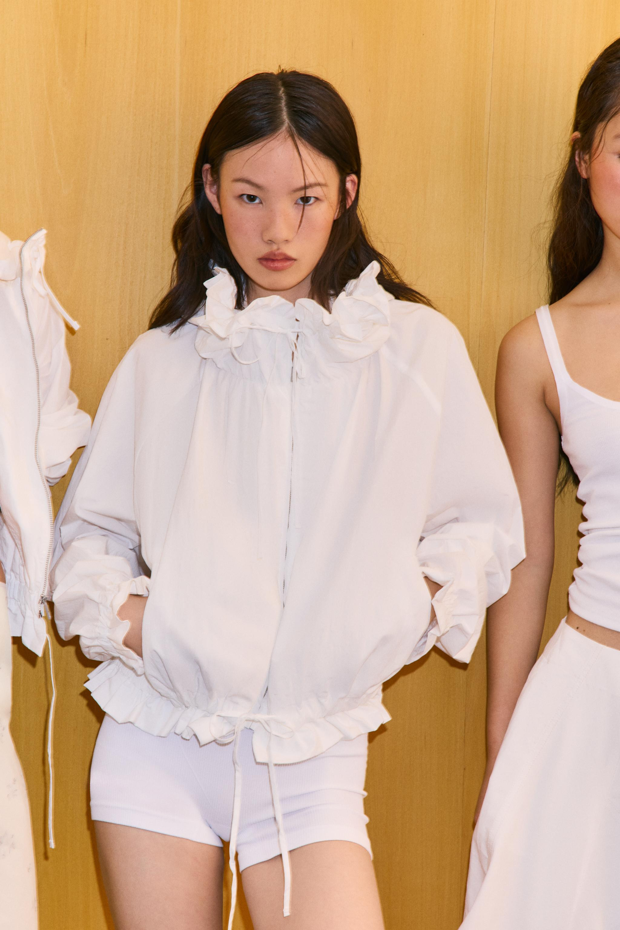 RUFFLED ZIP-UP JACKET | Zara US