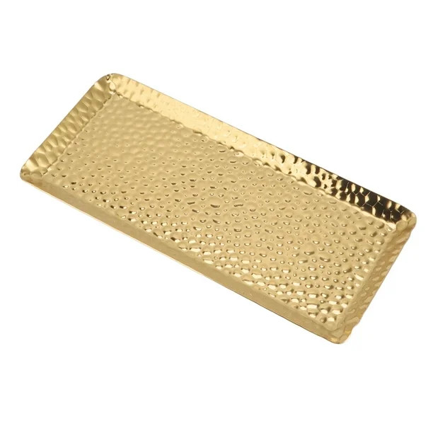 Pastry Serving Tray, Hammered Stainless Steel Dessert Tray Plate  For Restaurant Silver,Gold - Wa... | Walmart (US)