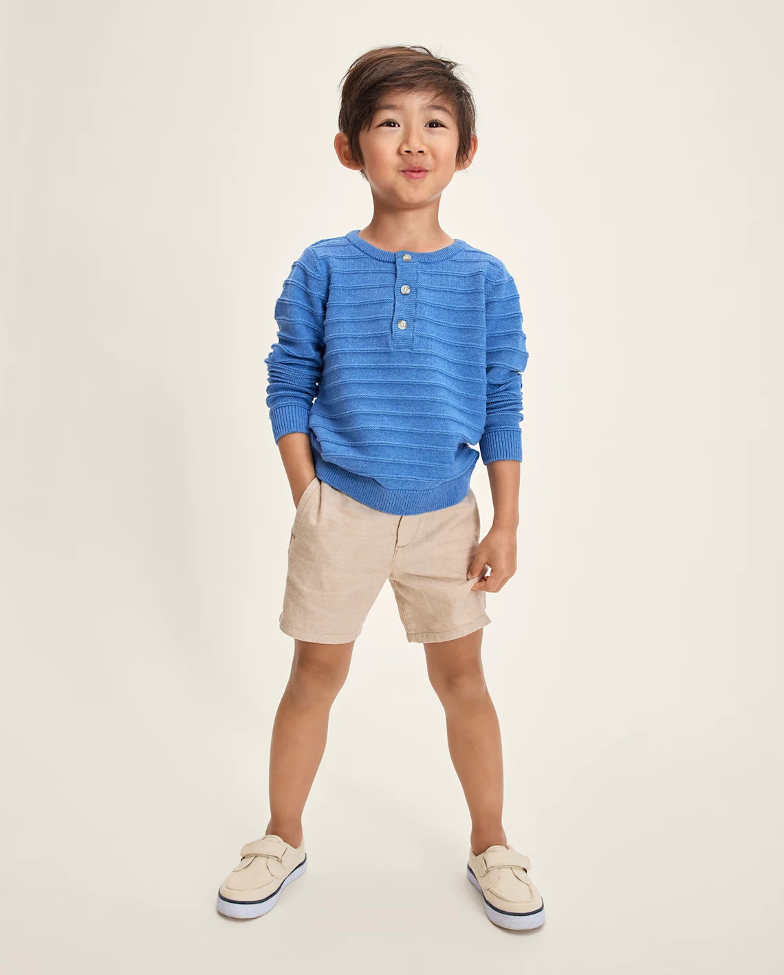 Boys Linen-Blend Chino Shorts - Linen Edit - TAN | Gymboree | Gymboree