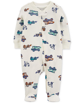 Baby Boys and Baby Girls 2-Way Zip Sleep and Play Coverall | Macy's