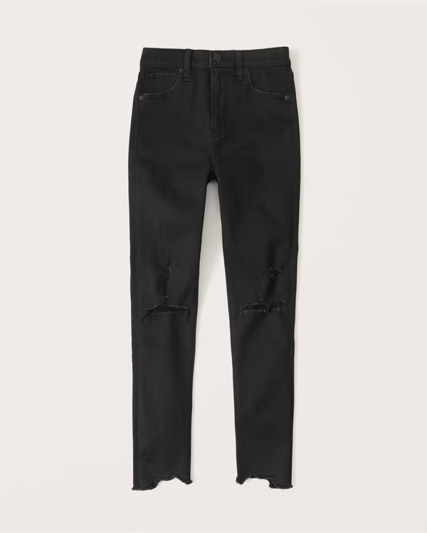 High Rise Super Skinny Ankle Jeans | Abercrombie & Fitch (US)
