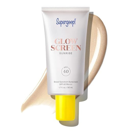 Supergoop! Glowscreen SPF 40 - Glowy Primer + Broad Spectrum Tinted Sunscreen - Helps Filter Blue... | Amazon (US)