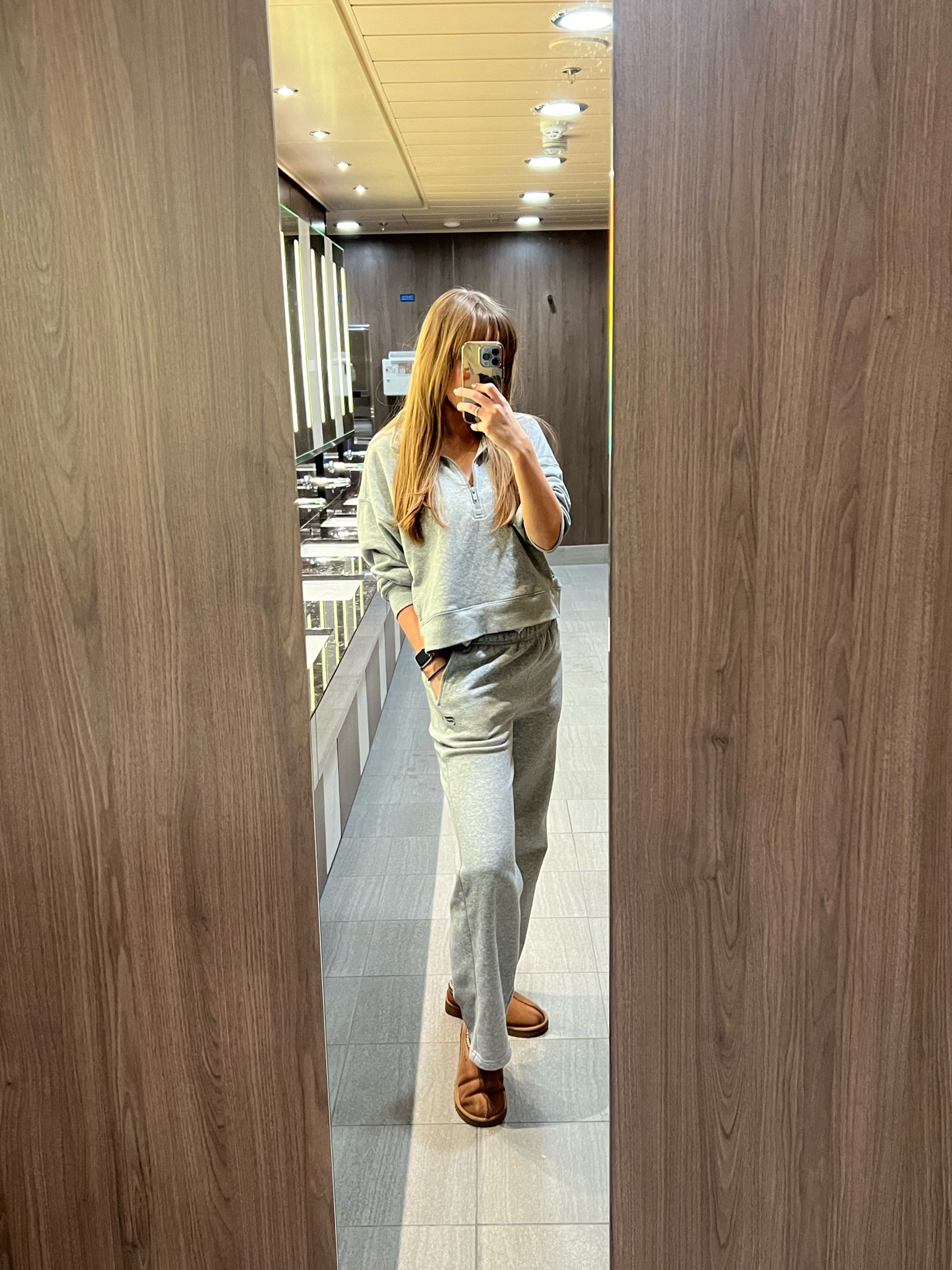 Fabletics matching set that’s so comfy cozy and perfect for travel 🏔️

#fabletics #loungewear #matchingset #alaskancruise #uggslippers #cozyoutfits #winteroutfit 

#LTKShoeCrush #LTKSeasonal #LTKTravel