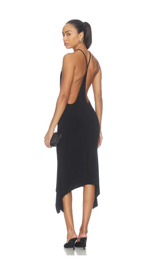 Perielle Midi Dress in Black | Revolve Clothing (Global)