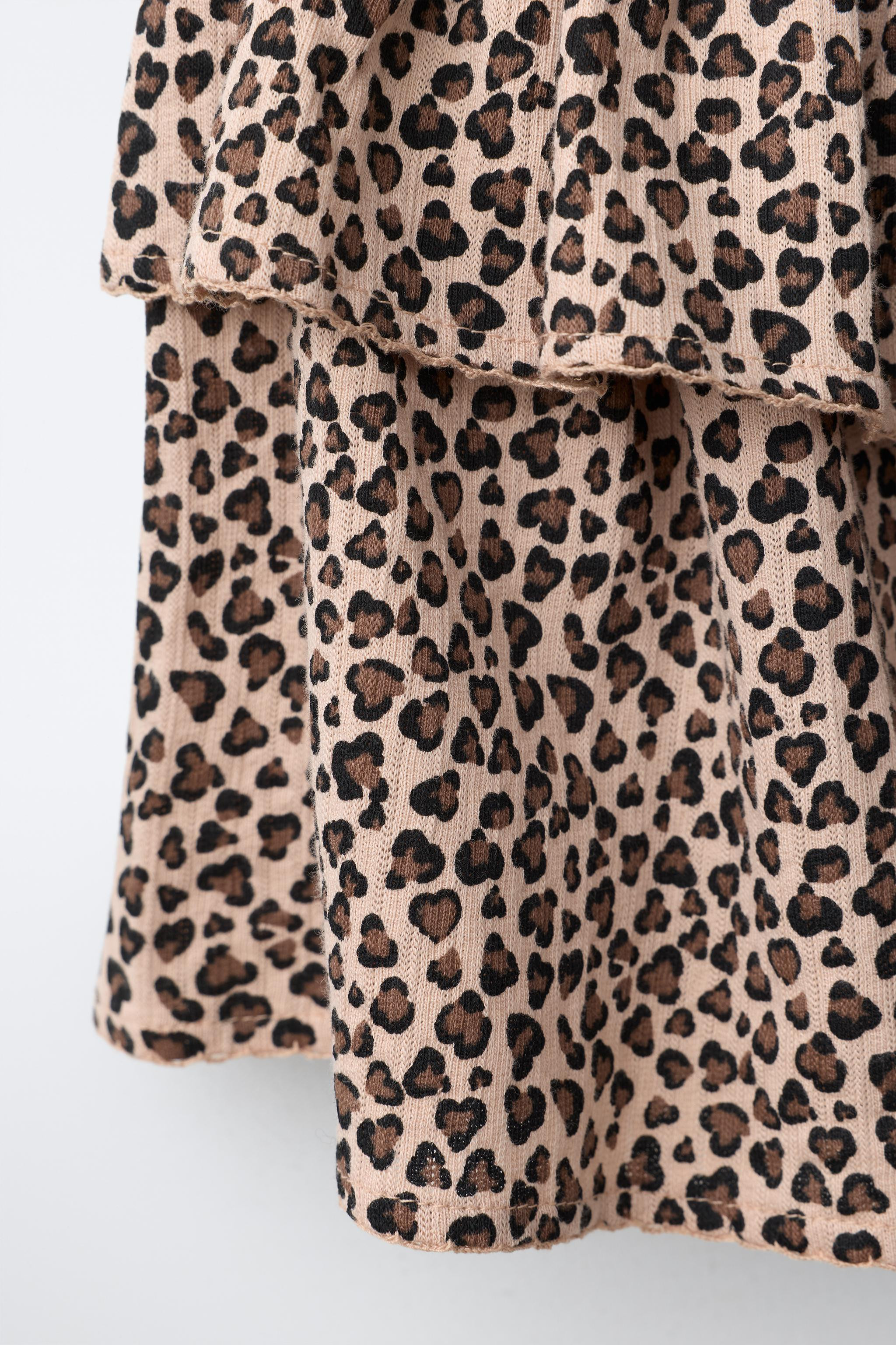 ANIMAL PRINT ELASTICIZED SKIRT | Zara Canada