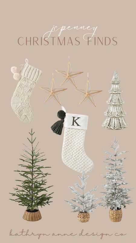 Christmas finds at JCPenney, neutral holiday, home decor, seasonal, stockings, Christmas trees 

#LTKSeasonal #LTKhome #LTKHoliday