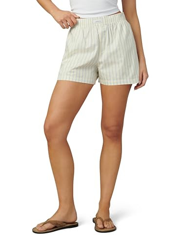Joe's Jeans Women's The High Rise Boxer Short, Anise Flower Varigated Stripe, Medium | Amazon (US)