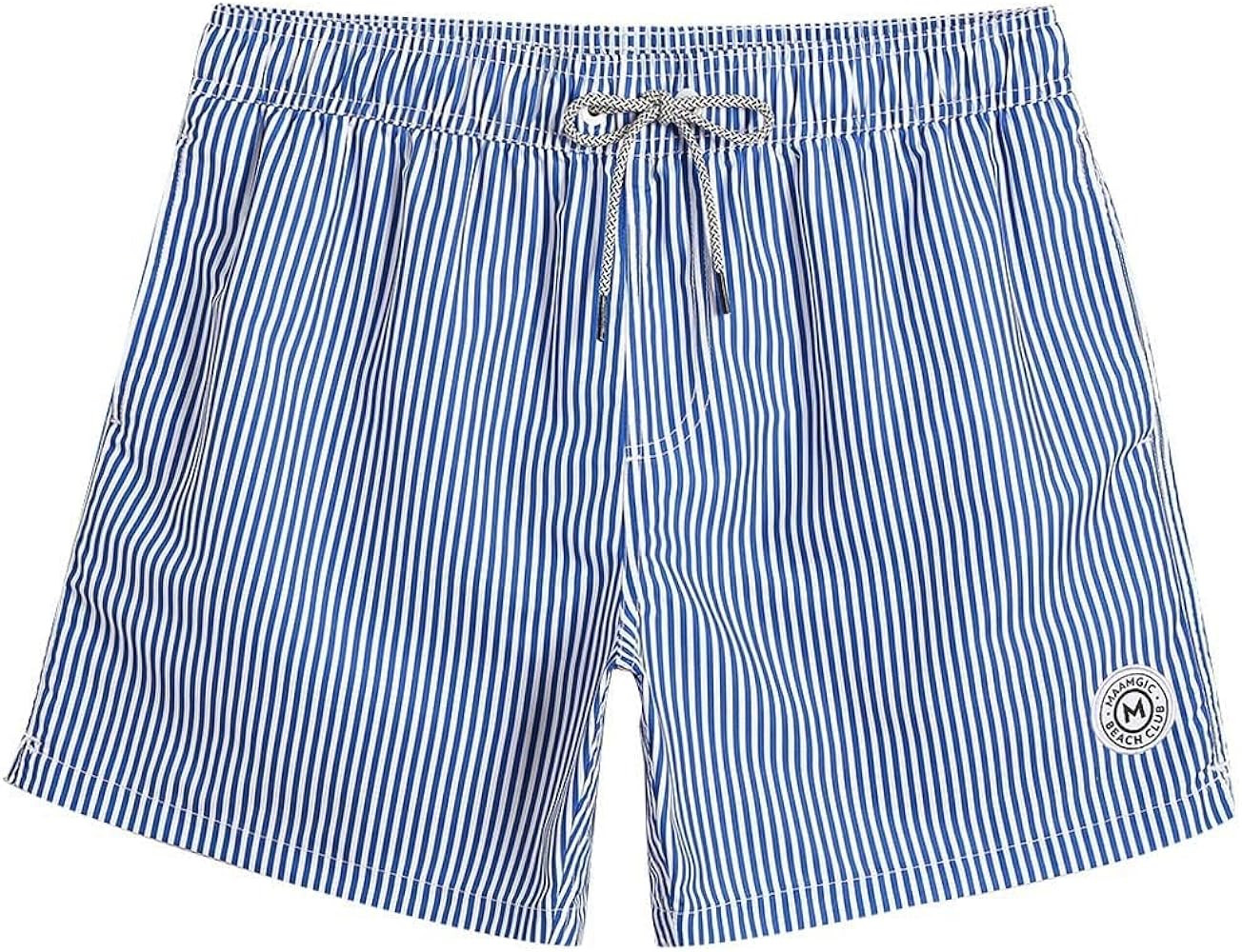 maamgic Mens Swim Trunks 5" with Mesh Lining Quick Dry Bathing Suits for Men Swim Shorts Swimwear | Amazon (US)