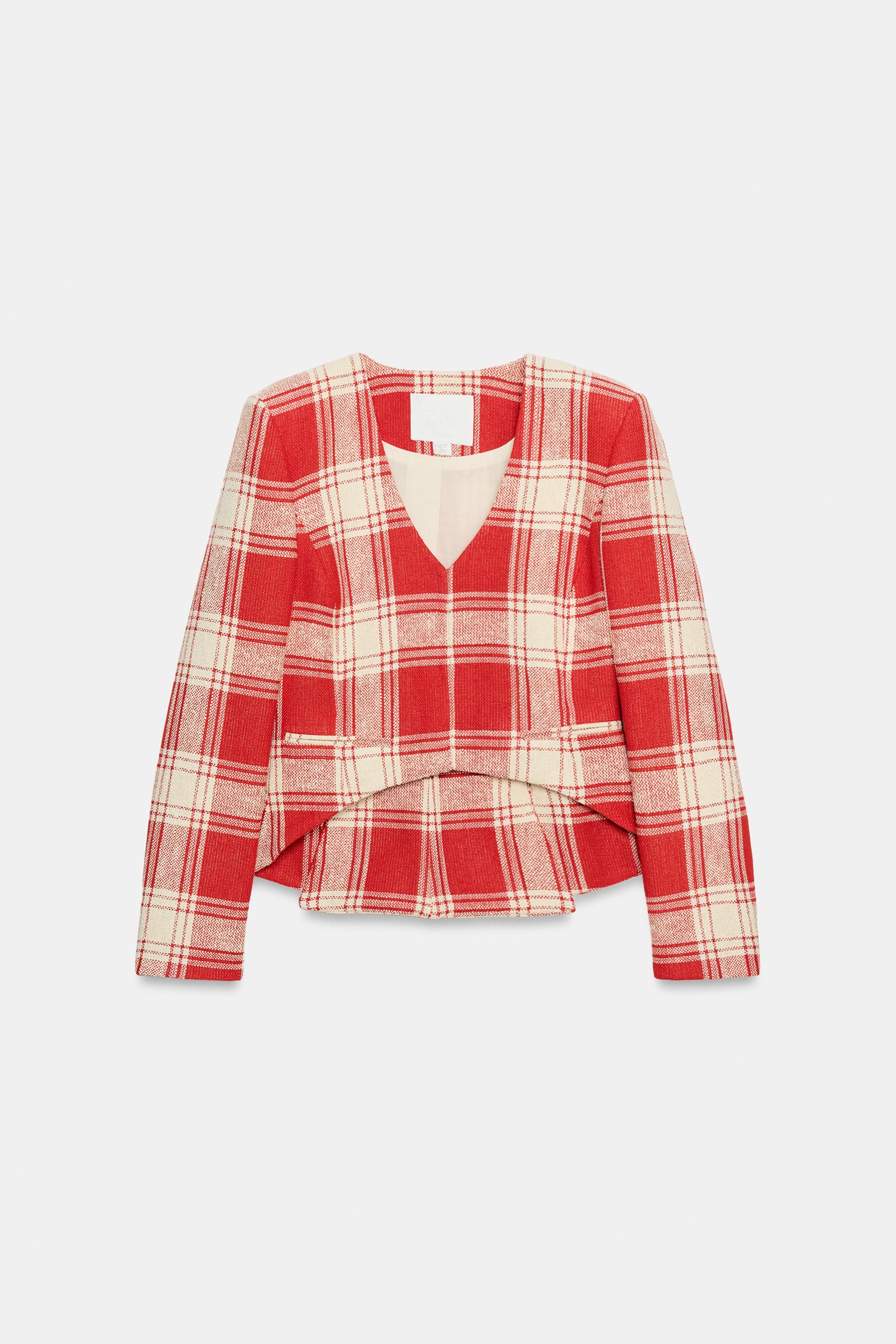 FITTED PLAID JACKET ZW COLLECTION | Zara US