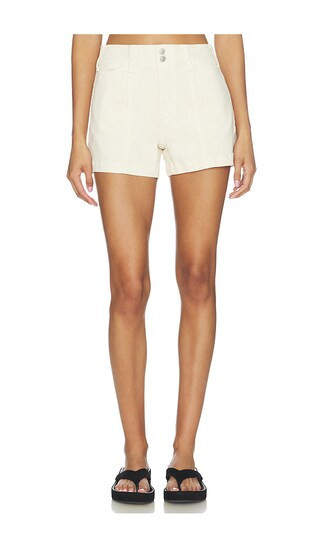 PAIGE Olivia Short in Cream. - size 26 | Revolve Clothing (Global)