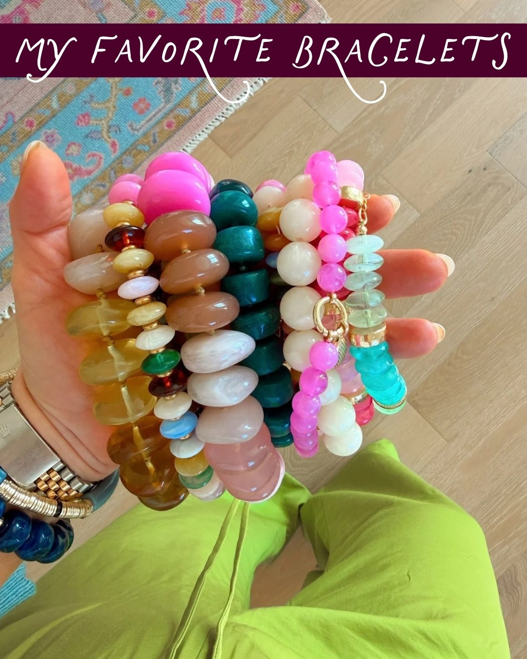 My absolute favorite way to add color to any outfit! These bracelets are so cute and priced so well. This is your sign to add COLOR to your wardrobe! 💕

#LTKAmazon #LTKootd #LTKseasonal