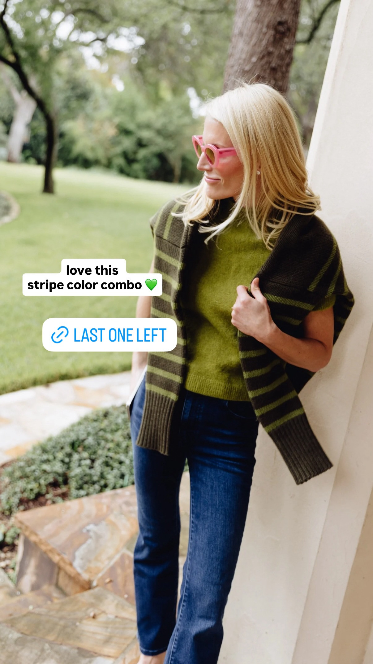 Love this stripe color combo 💚 

 