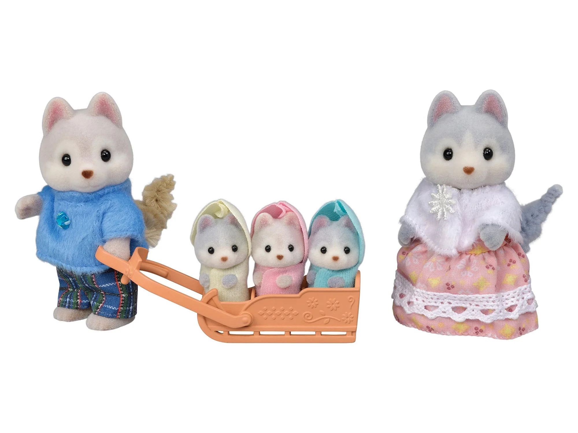 Calico Critters Husky Family, Set of 5 Collectible Doll Figures | Walmart (US)