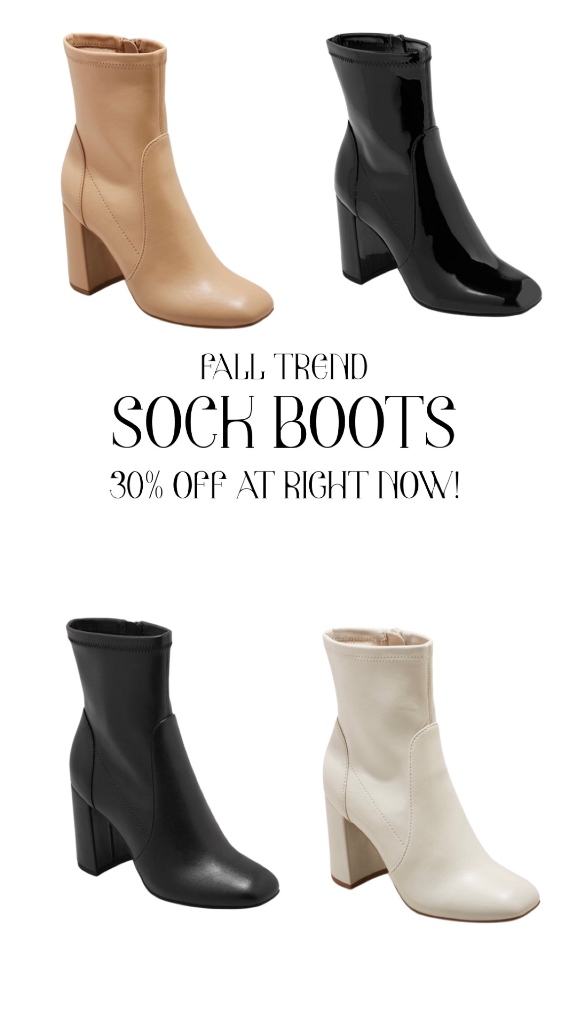 FALL TREND ALERT; SOCK BOOTS. 🍂 
#Target #TargetSale #TargetBoots #TargetShoes #LaborDaleSale #LDWSale #LaborDay 

#LTKsalealert #LTKunder50 #LTKSeasonal