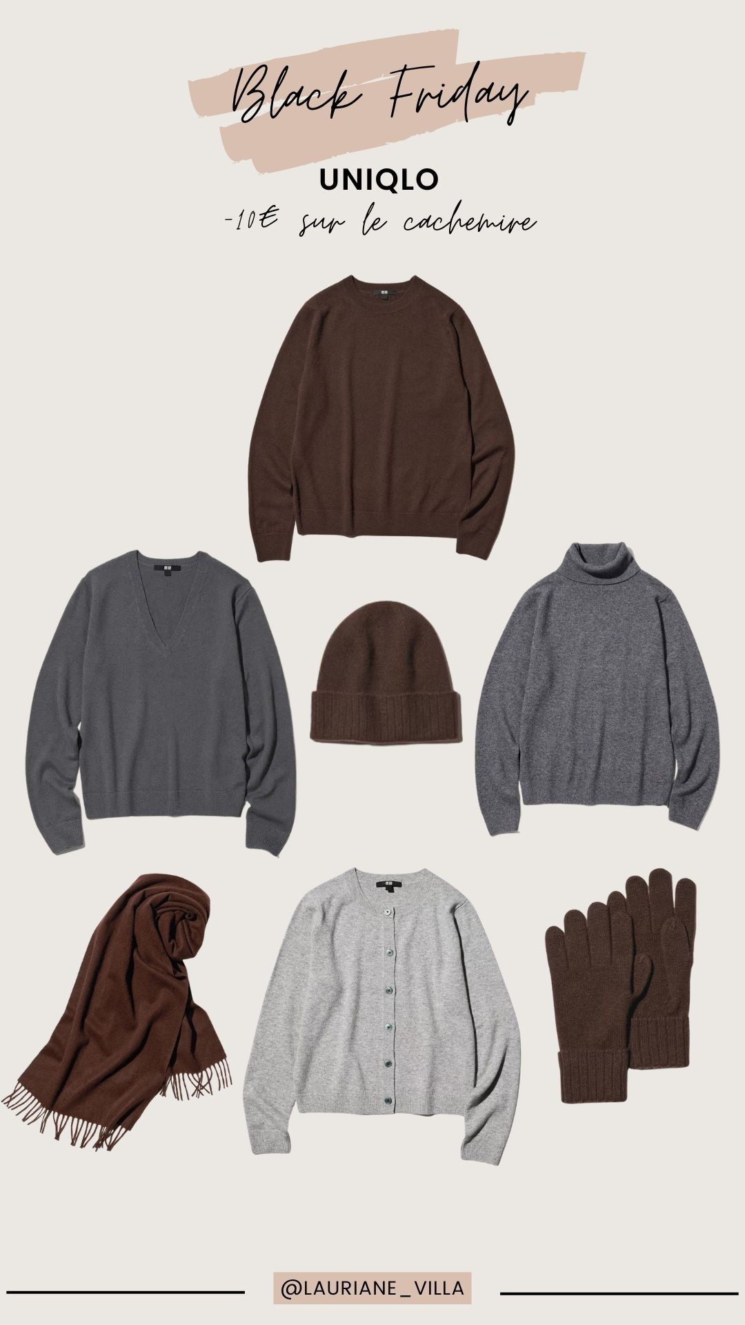 BLACK FRIDAY 25
UNIQLO
-10€ sur le cachemire 

#LTKsale #LTKCyberWeek #LTKfrance
