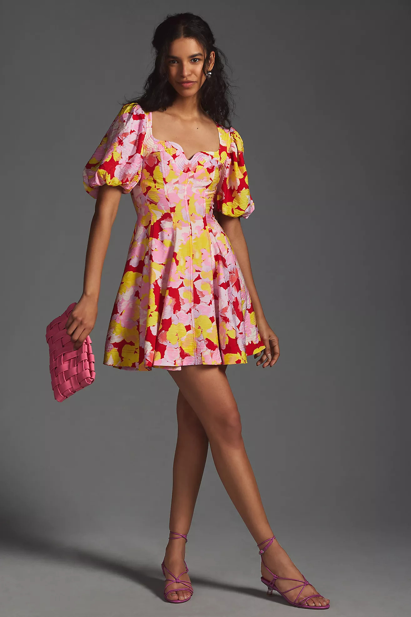 By Anthropologie Puff-Sleeve Sweetheart Dress | Anthropologie (US)