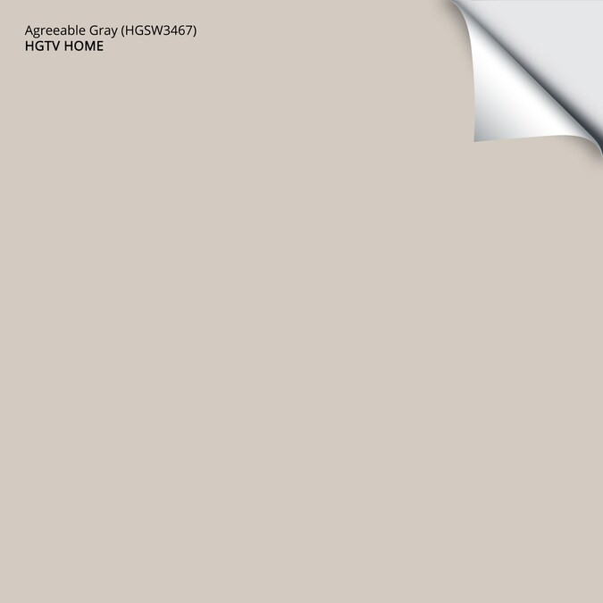 Samplize HGTV Home by Sherwin-Williams Agreeable Gray Hgsw3467 Peel and Stick Paint Sample (12-in... | Lowe's